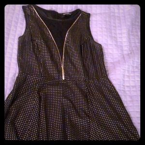 Express Party Dress With Sheer Panel